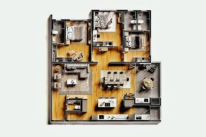 Architectural Design & Fundamentals: Floor Plans & 3D Model