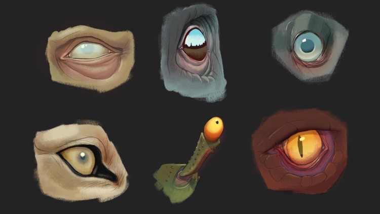 Digitally Painting and Drawing Eyes