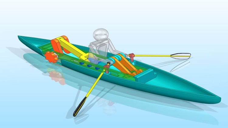 Create a Rowboat Mechanism Using Siemens Solid Edge - Free Udemy Courses