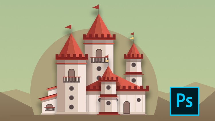 Design a 2d Game Castle in Photoshop. - Free Udemy Courses