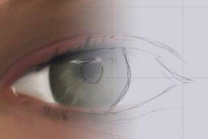 Draw digital art portraits - How to draw an eye - Free Udemy Courses