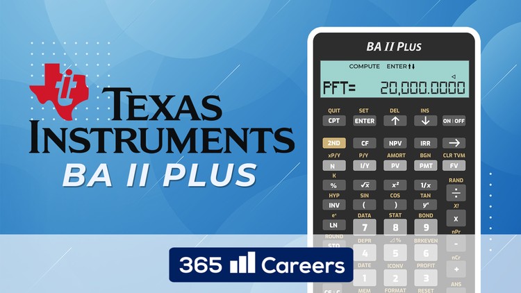Texas Instruments BA II Financial Calculator for CFA and FRM - Free Udemy Courses